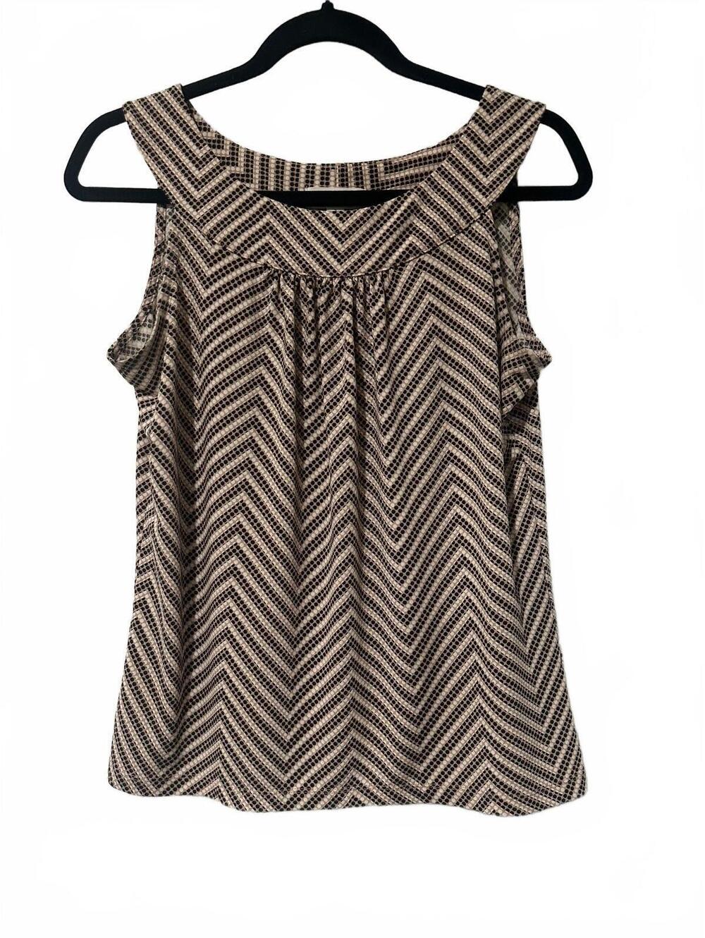 Calvin Klein sleeveless brown blouse